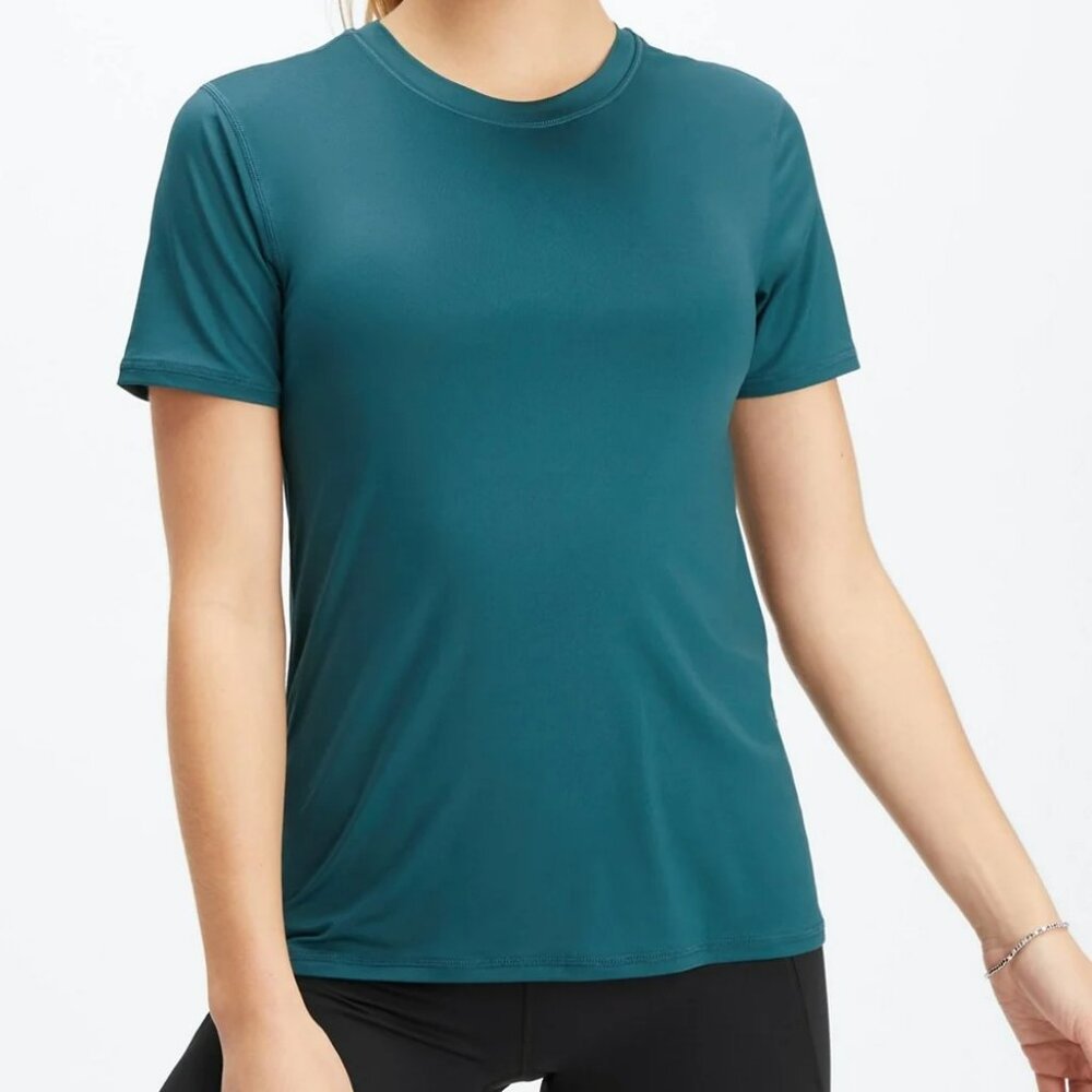 Fabletics Phoenix Lite Short-Sleeve Top Midnight Wave sz Small